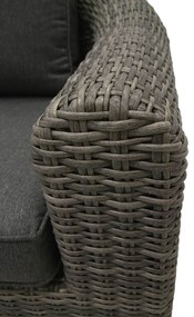 Deokork Ratanový stredový diel BORNEO LUXURY (sivá)