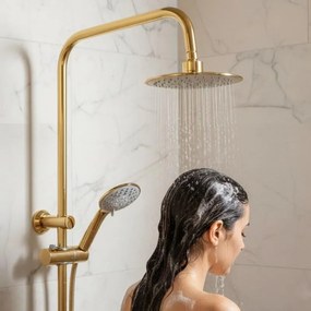 Erga Mutabi, sprchová sada s vaňovým výtokom, zlatá lesklá, ERG-YKA-BP.MUTABI-20-GLD