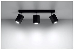 Čierne stropné svietidlo Sollux Toscana