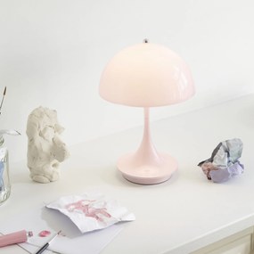 Louis Poulsen Prenosná lampa Panthella 160 V3 Opal Pale rose