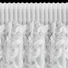 ZÁCLONA NA PÁSKE DIANA3 350X160 CM BIELA