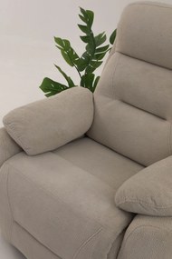 Polohovateľné kreslo Comforto M (krémová). Akcia -18%. Vlastná spoľahlivá doprava až k Vám domov. 1145374