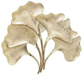Gingko nástenná dekorácia zlatá