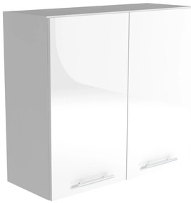 Závesná kuchynská skrinka VITO - 80x72x30 cm - biela lesklá