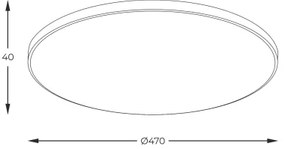 Zuma Line WM-C7300-M-G - LED stropné svietidlo VERI LED/44W/230V priemer 47 cm zlaté