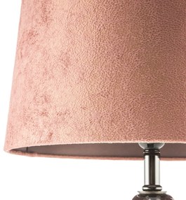 Stolná lampa Kayla 38x75 cm tehlová