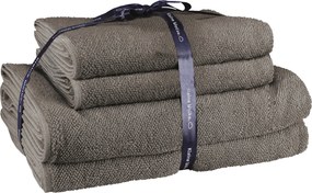 XXXLutz SADA UTERÁKOV NA RUKY, 50x100/70x140 cm, antracitová Kleine Wolke - Kúpeľňový textil - 003342076401