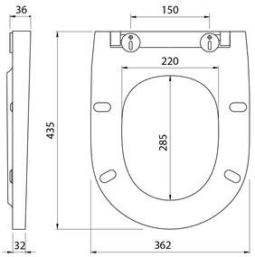 Bruckner Bruckner, DARIO WC sedátko, SLIM, Soft Close, duroplast, biela, 301.403.4