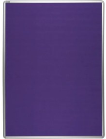 Textilná nástenka ekoTAB v hliníkovom ráme, 2000 x 1200 mm, fialová
