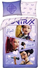 Bavlnené posteľné obliečky KPop Demon Hunters – HUNTR/X Collage - rozbalené