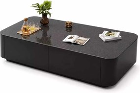 LuxuryForm DESIGN Konferenčný stolík ASTON 120 × 60 × 36 cm – čierny s tmavou doskou