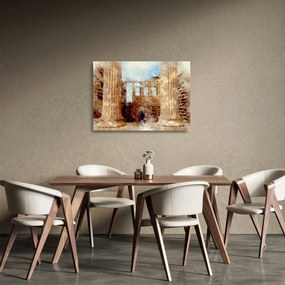 Sklenený obraz - Érechthéion, Atény, Grécko (70x50 cm)