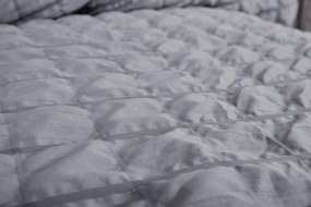 Krepové obliečky polycotton Neapol tmavo sivé 200x140cm+90x70cm TiaHome