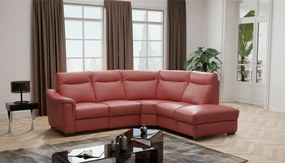 XXXLutz ROHOVÁ SEDAČKA, textil, koža, červená Livetastic - Sedačky - 002951006903