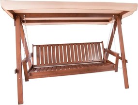 ADELAIDA drevená záhradná hojdačka - taupe