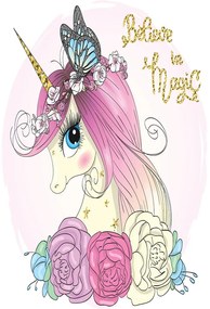 Detský protišmykový koberec Conceptum Hypnose Unicorn, 180 x 280 cm