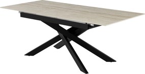 XXXLutz JEDÁLENSKÝ STÔL, čierna, béžová, 200/90/76 cm MID.YOU - Stoly - 002857009401