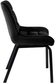 Stolička Saranda zamat - čierna