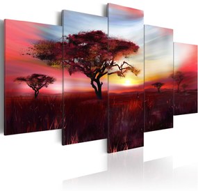 Artgeist Obraz - Wild savannah Veľkosť: 200x100, Verzia: Premium Print