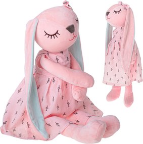 KIK Plyšový zajačik maskot ružový 52 cm