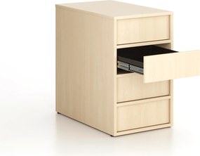 Kancelársky prístavný kontajner FRAME, 428 x 763 x 721 mm, breza