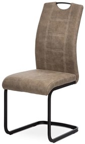BONTEC Jedálenská stolička, šedá, látka vintage, DCL-413 GREY3 Farba: Béžová