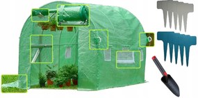 Záhradný fóliovník 2,5x5m BIELY + darček