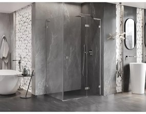 Mexen Lunar L, 1-krídlový sprchový kút, pravý, 95 x 70 cm, 8mm číre sklo, chrómový profil, 834L-095-070-01-00-P