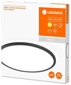 Ledvance - LED Stmievateľné stropné svietidlo ORBIS LED/22W/230V čierna