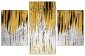 Obraz - Zlaté čiary (90x60 cm)