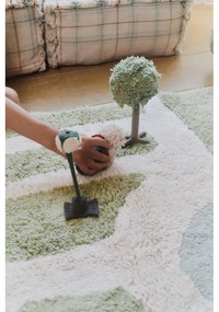 Zelený/krémový bavlnený detský hrací koberec 90x130 cm Hyde Park – Lorena Canals