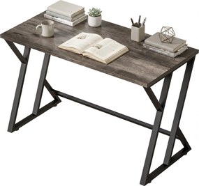 HOMCOM písací stôl 120 cm – priemyselný Z-rám do kancelárie, spálne a malých priestorov | Aosom