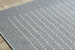 styldomova Šnúrkový koberec sizal flat 48003037 sivo/biely