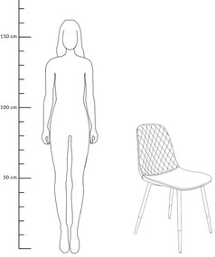 Stolička NOIR zamatová čierna SS22 933466