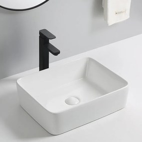 Erga Kamilah, umývadlo na dosku 480x370x130 mm, biela lesklá, ERG-V03-9103B-WH