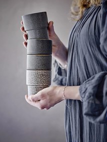 Bloomingville Hrnček Ewan Brown 150 ml – set 4 ks