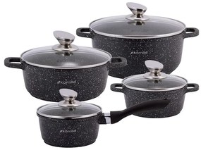 Sada hrncov mramorových 8 ks - 1.35l 1.25l 2.3l 4.5l