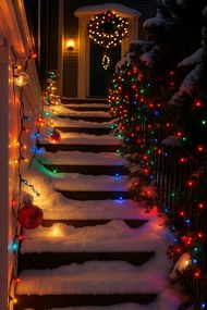 Vianočné svetielka vonkajšie FLASH multicolor 1000 LED