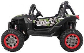 RAMIZ ELEKTRICKÁ AUTÍČKO JEEP UTV - XMX - CAMO- LCD - 4X4 - MOTOR 4X45W - BATÉRIA 2X12V7AH - 2023