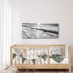 Obraz - Západ slnka pri mori (120x50 cm)