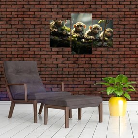 Obraz - Opičky (90x60 cm)