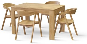 Stima stolička GURU dub s masívnym sedákom