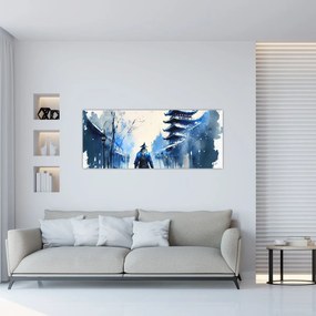 Obraz - Samuraj, aquarel (120x50 cm)