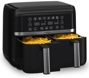 Klarstein VitaFry Duo, teplovzdušná fritéza, 2850 W, 7,6 l, 2 varné zóny, 6 programov