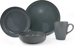 Porcelánová jedálenská súprava 16 ks Mod sivá
