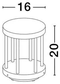 Vonkajšia lampa Nereus 20