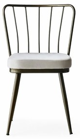 Súprava jedálenských stoličiek Yildiz Cream and Brown, 4 ks, 4 ks