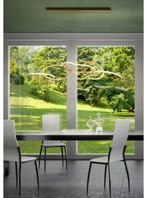 Redo 01-3392 - Stmievateľný LED závesný luster na lanku BIAS LED/120W/230V zlatý