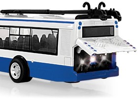 RAPPA Trolejbus ktorý hlási zastávky česky - 28 cm - modrý
