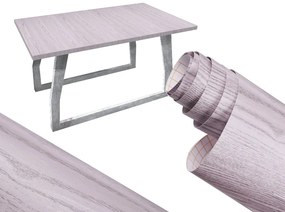 Samolepiaca fólia v roli dub strieborná sivá 1,22x50m